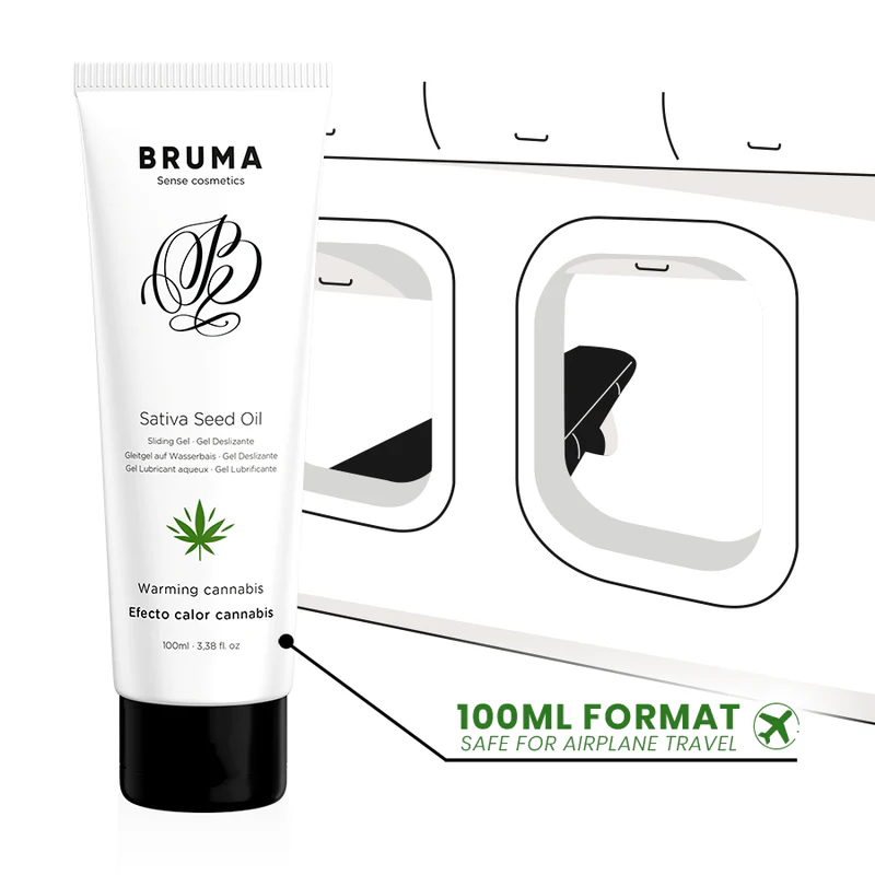 BRUMA - SATIVA SEED OIL SLIDING GEL AQUECEDOR SABOR CANNABIS 100 ML - Image 5