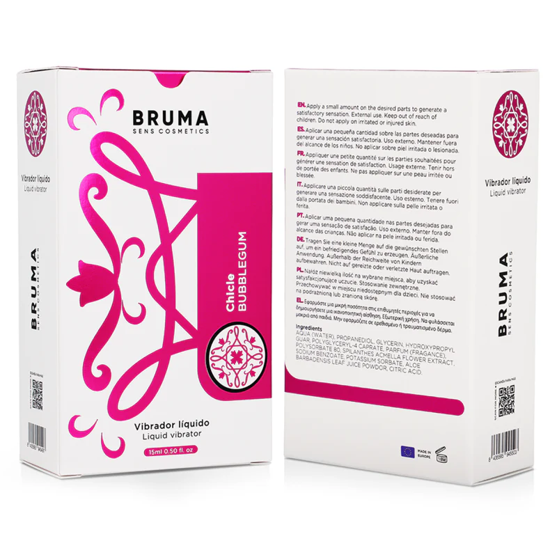 BRUMA - VIBRADOR LÍQUIDO ULTRA DESLIZANTE BUBBLEGUM 15 ML - Image 7