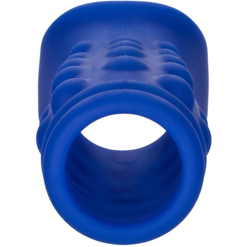 CALEXOTICS - ADMIRAL CAPA PARA PÊNIS COM FRISAS SILICONE LÍQUIDO AZUL - Image 3