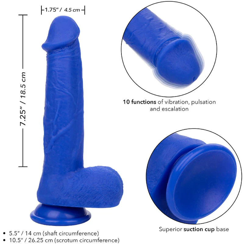CALEXOTICS - ADMIRAL CAPTAIN REALISTIC DILDO VIBRADOR AZUL - Image 4