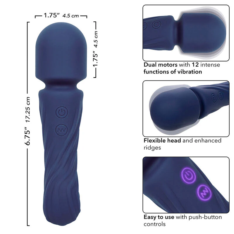 CALEXOTICS - CHARISMA ALLURE MASSAGER DUAL MOTORS 12 FUNÇÕES 17,25 CM X 4,5 CM ROXO - Image 6