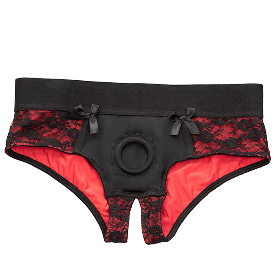 CALEXOTICS - CONJUNTO DE CALCINHAS SCANDAL CROTCHLESS COM DILDO TAMANHO P/M - Image 12