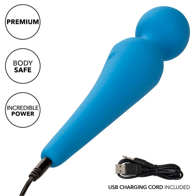 CALEXOTICS - COUTURE KIT VIBRADOR WAND 10 VIBRAÇÕES AZUL - Image 10