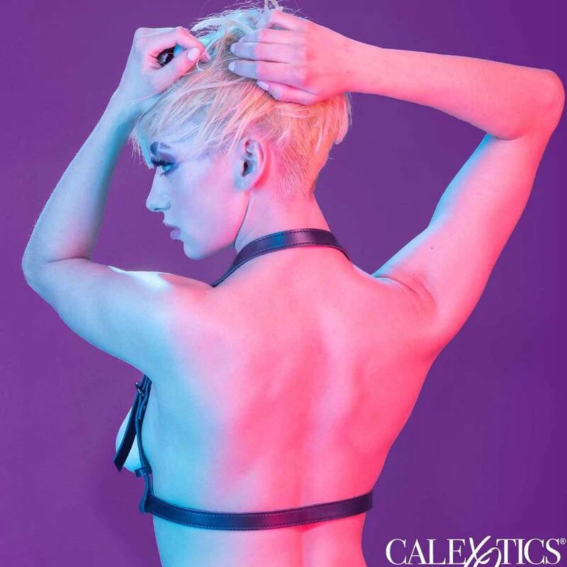 CALEXOTICS - EUPHORIA ARNÊS DE FIVELA HALTER PRETO - Image 6