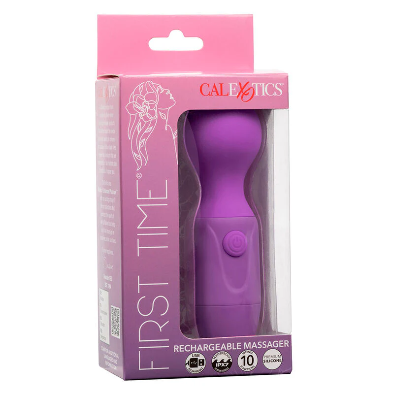 CALEXOTICS - FIRST TIME MASSAGEADOR RECARREGÁVEL 10 VIBRAÇÕES ROXO - Image 10