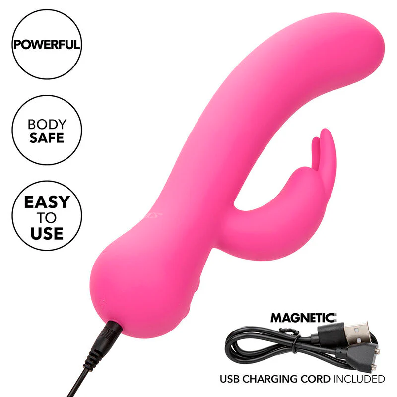 CALEXOTICS - FIRST TIME VIBRADOR COELHO RECARREGÁVEL ROSA - Image 8