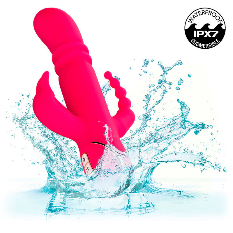 CALEXOTICS - JACK FANTASY VIBRADOR TRIPLO AQUECIDO COELHO ROSA - Image 9