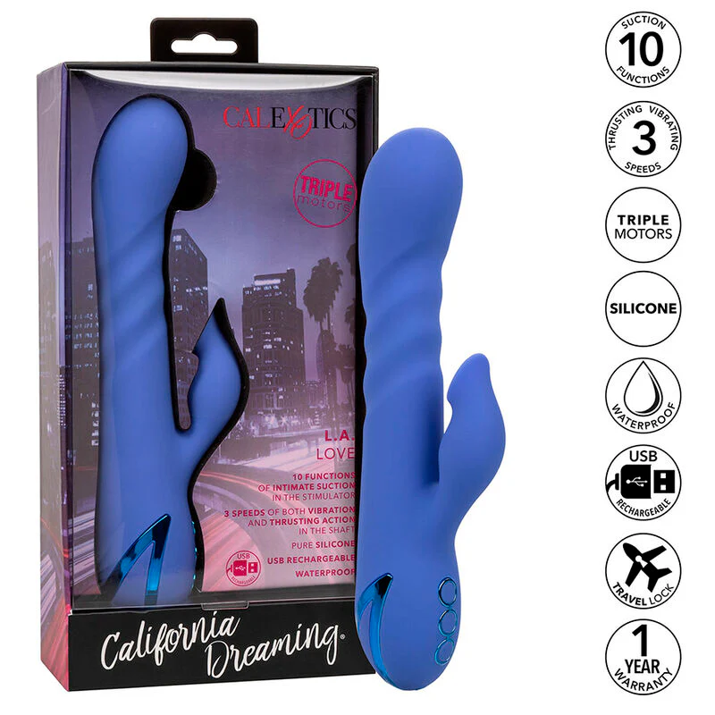 CALEXOTICS - LA LOVE VIBRADOR & SUCKER BLUE POR CALIFORNIA DREAMING - Image 2