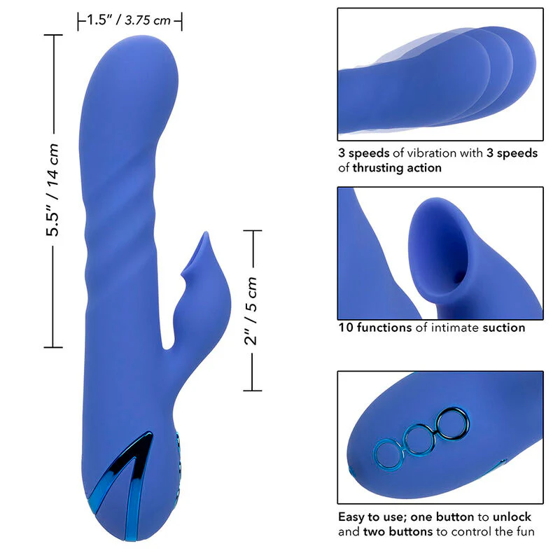 CALEXOTICS - LA LOVE VIBRADOR & SUCKER BLUE POR CALIFORNIA DREAMING - Image 9