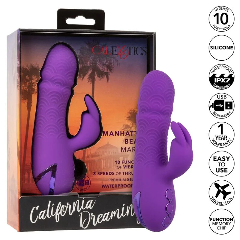 CALEXOTICS - MANHATTAN BEACH MARVEL VIBRADOR COELHO ROXO POR CALIFORNIA DREAMING - Image 9