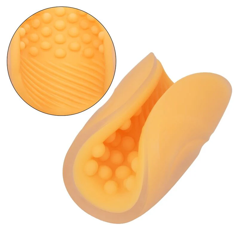 CALEXOTICS - MASTURBADOR BEADED GRIP LARANJA - Image 4