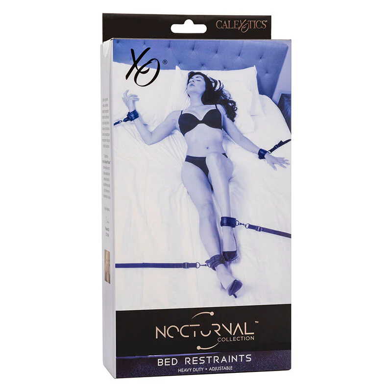 CALEXOTICS - NOCTURNAL RESTRIÇÕES DE CAMA COURO AJUSTÁVEL PRETO - Image 7
