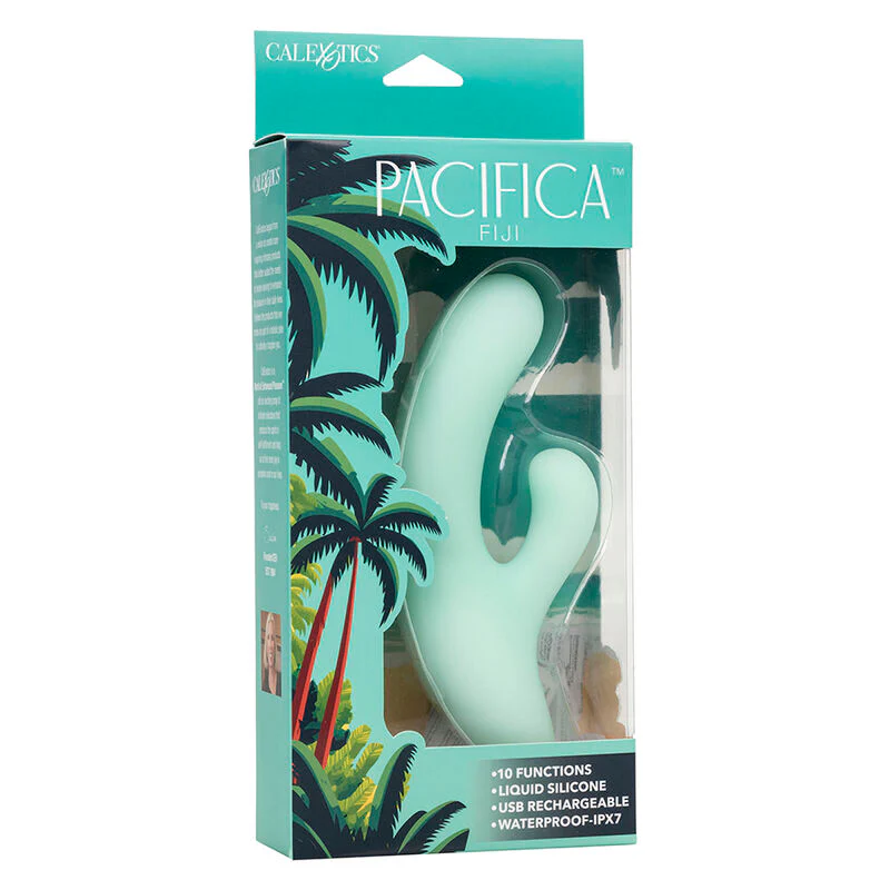 CALEXOTICS - PACIFICA FIJI VIBRADOR E ESTIMULADOR PONTO G 10 VIBRAÇÕES AQUA - Image 10