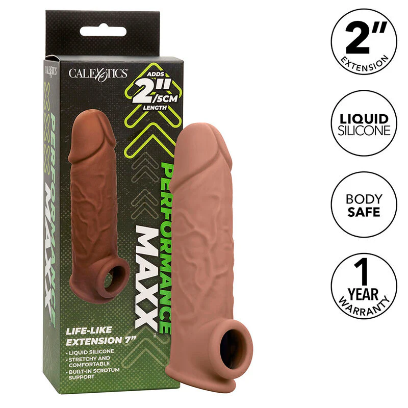 CALEXOTICS - PERFORMANCE MAXX LIFE-LIKE EXTENSION 7 PELE MARROM - Image 2