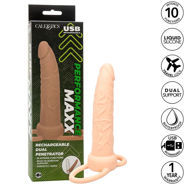 CALEXOTICS - PERFORMANCE MAXX RECARREGVEL DUPLO PENETRADOR PELE LEVE - Image 3