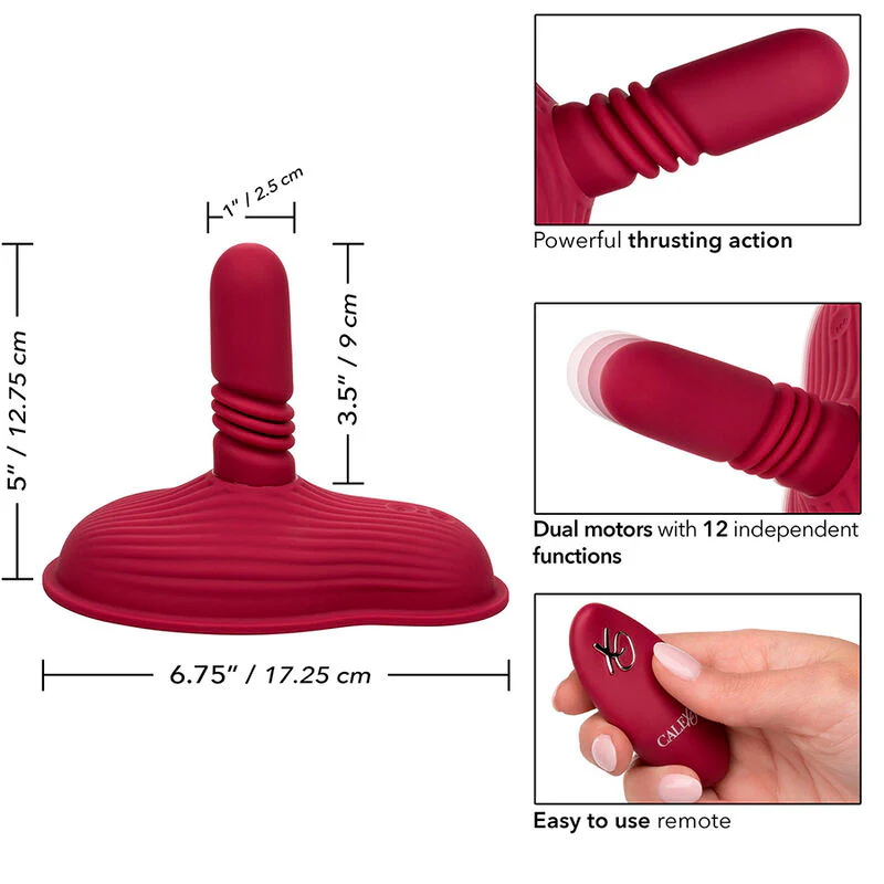 CALEXOTICS - RIDER MASSAGER DUPLO MOTOR CONTROLE REMOTO VERMELHO - Image 13