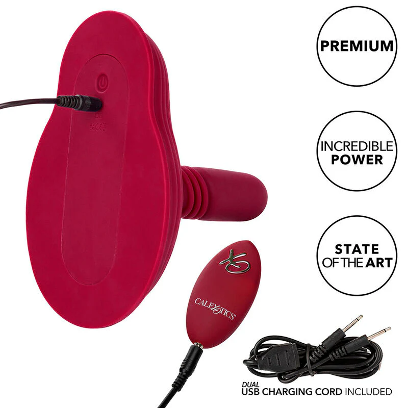CALEXOTICS - RIDER MASSAGER DUPLO MOTOR CONTROLE REMOTO VERMELHO - Image 14