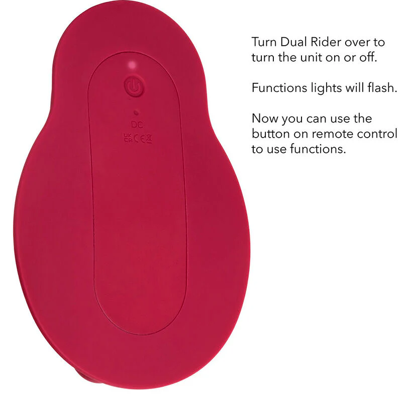 CALEXOTICS - RIDER MASSAGER DUPLO MOTOR CONTROLE REMOTO VERMELHO - Image 15