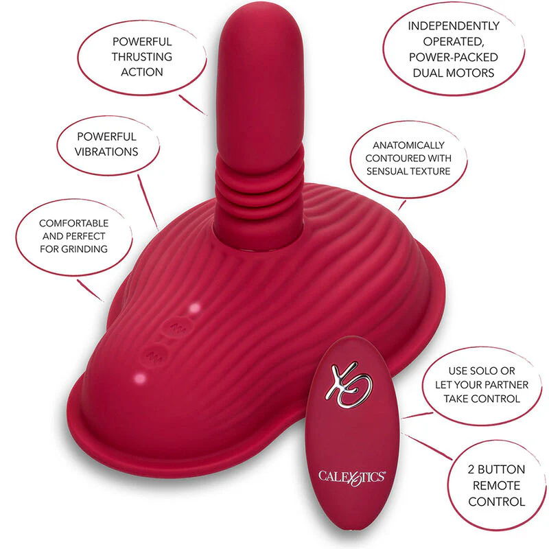 CALEXOTICS - RIDER MASSAGER DUPLO MOTOR CONTROLE REMOTO VERMELHO - Image 16