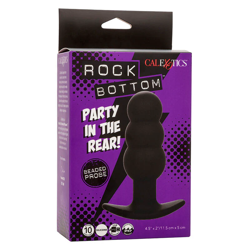 CALEXOTICS - ROCK BOTTOM PLUG ANAL COM ESFERAS 10 VIBRAÇÕES SILICONE PRETO - Image 10