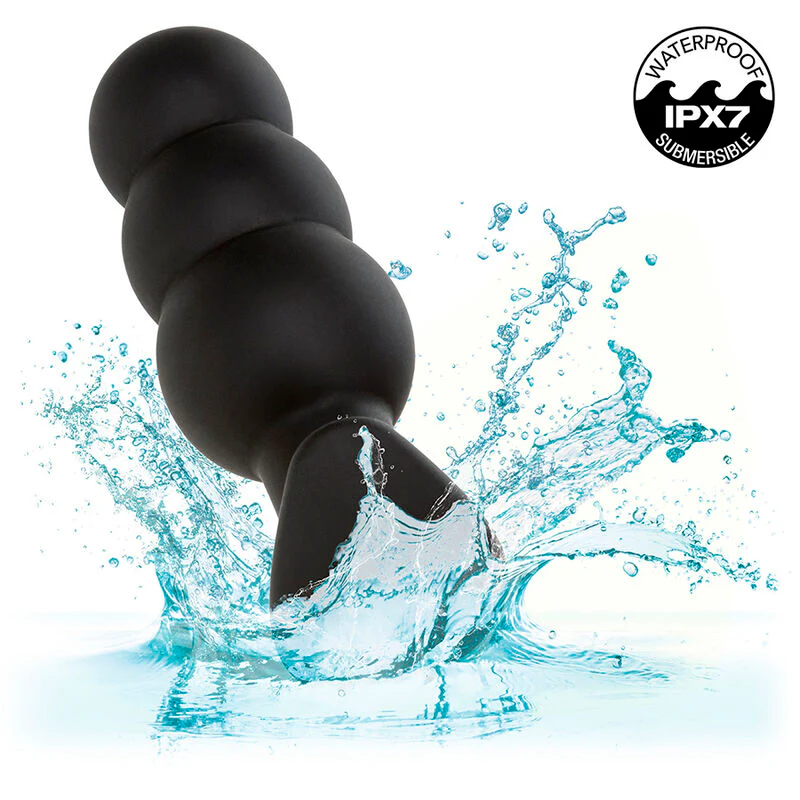 CALEXOTICS - ROCK BOTTOM PLUG ANAL COM ESFERAS 10 VIBRAÇÕES SILICONE PRETO - Image 9