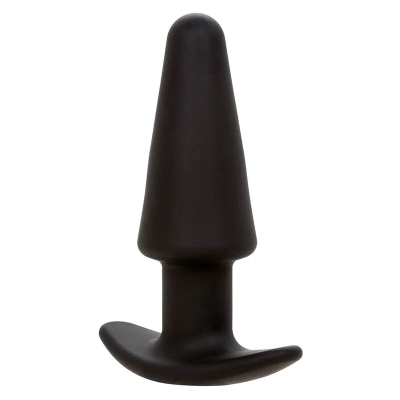 CALEXOTICS - ROCK BOTTOM PLUG ANAL CÔNICO 10 VIBRAÇÕES SILICONE PRETO - Image 3
