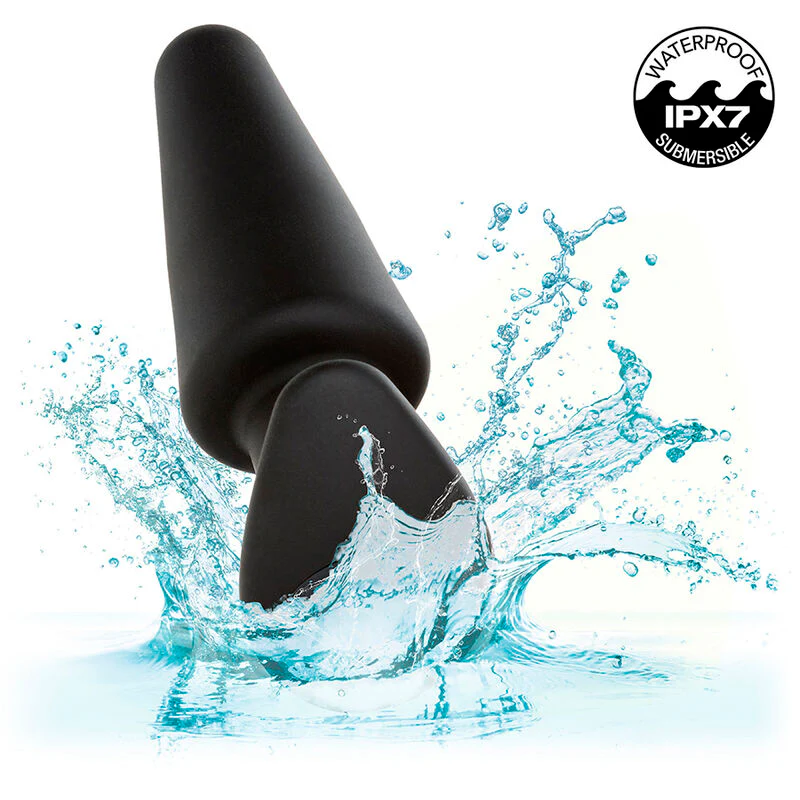 CALEXOTICS - ROCK BOTTOM PLUG ANAL CÔNICO 10 VIBRAÇÕES SILICONE PRETO - Image 9
