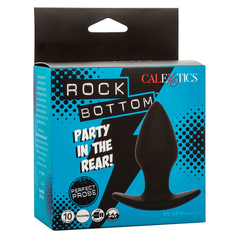 CALEXOTICS - ROCK BOTTOM PLUG ANAL PERFEITO 10 VIBRAÇÕES SILICONE PRETO - Image 10