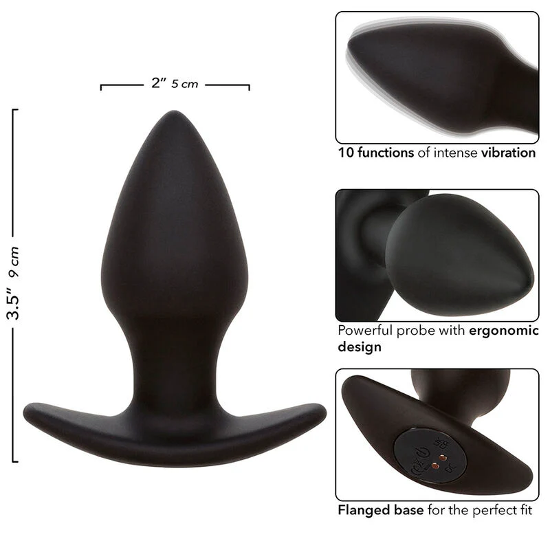 CALEXOTICS - ROCK BOTTOM PLUG ANAL PERFEITO 10 VIBRAÇÕES SILICONE PRETO - Image 7