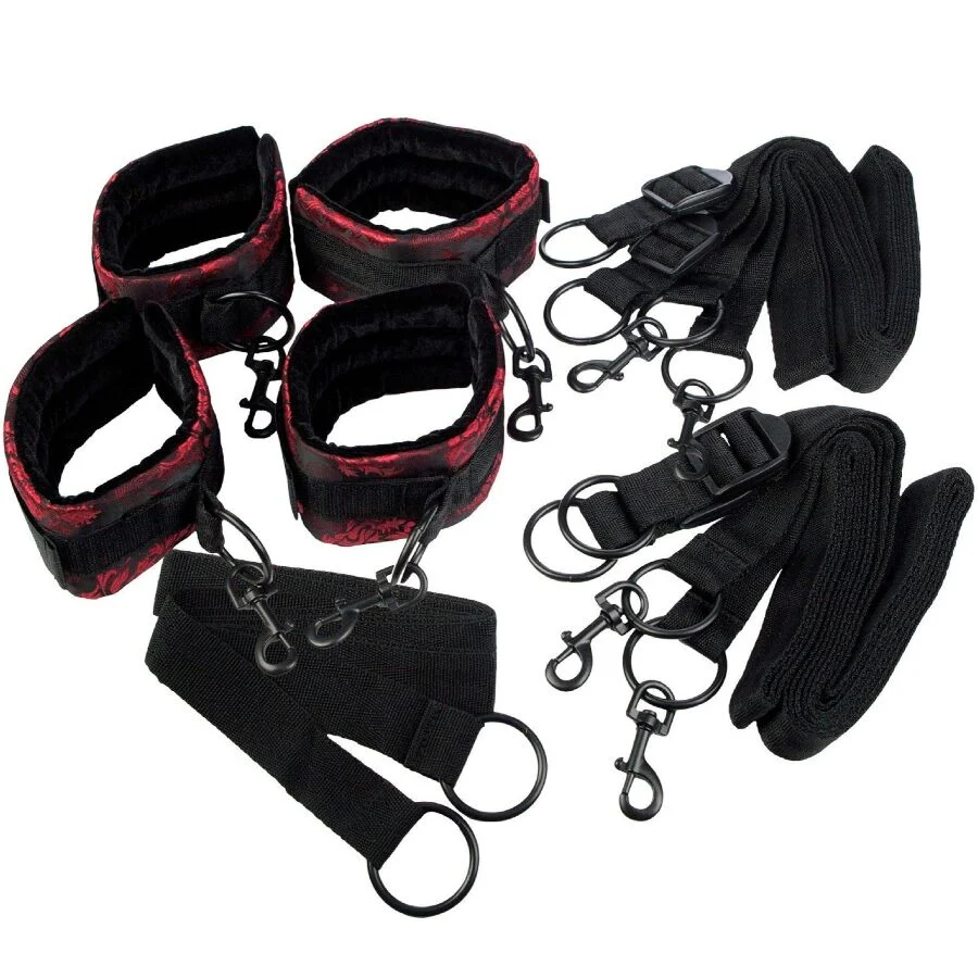CALEXOTICS - SCANDAL CONJUNTO DE ABRAÇADEIRAS PARA CAMA