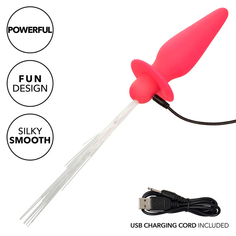 CALEXOTICS - SOUTHERN LIGHTS LIGHT UP ANAL PLUG 10 VIBRAÇÕES SILICONE ROSA - Image 7