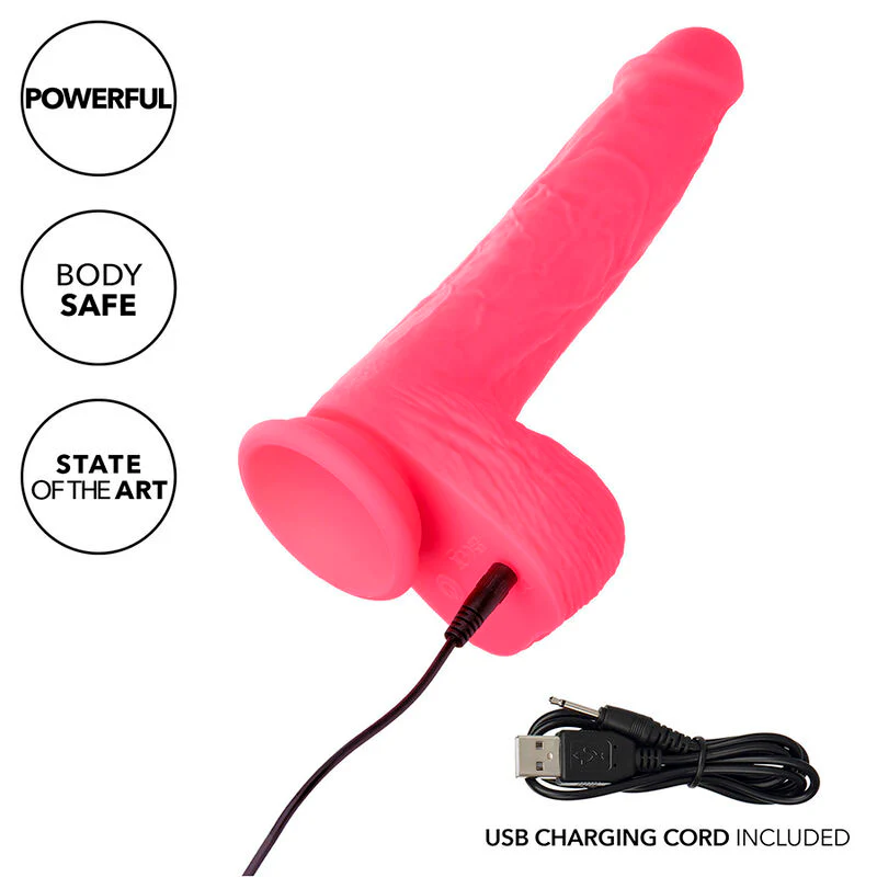 CALEXOTICS - STUDS VIBRADOR REALISTA 10 VIBRAÇÕES ROSA - Image 7