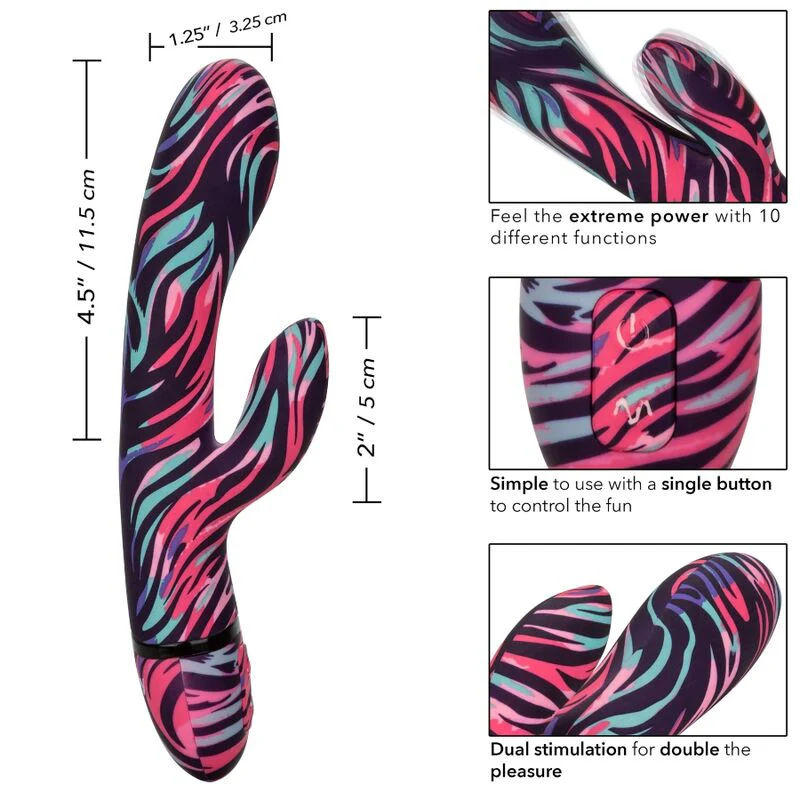 CALEXOTICS - VIBRADOR DE VARINHA DUPLA MENAGE A MOI - Image 8