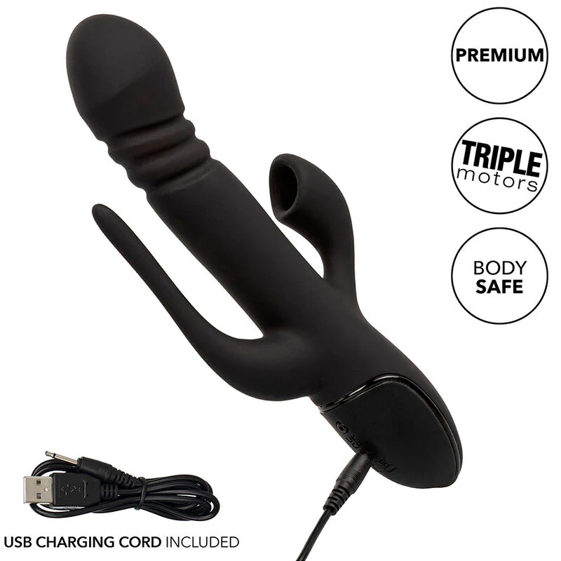 CALEXOTICS - VIBRADOR TRIPLO EUPHORIA PRETO - Image 10