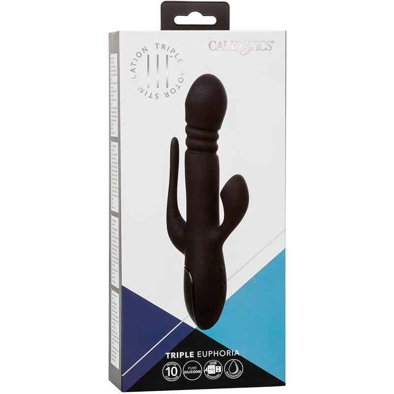 CALEXOTICS - VIBRADOR TRIPLO EUPHORIA PRETO - Image 11