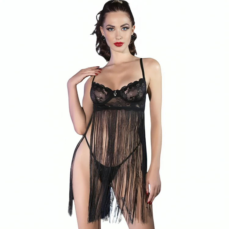 CHILIROSE - CR 4496 BABYDOLL NEGRO S/M - Image 10