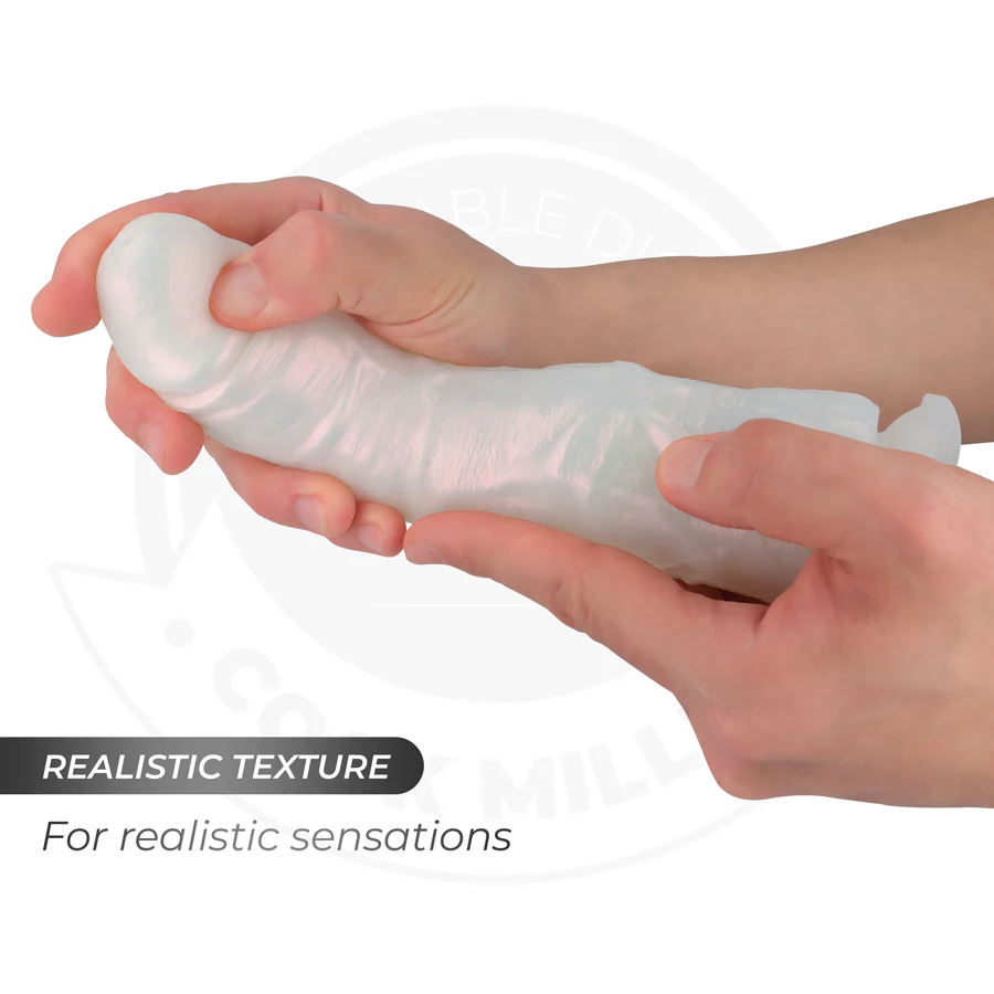 COCK MILLER - DILDO COM VENTOSA, LUZES E VIBRAÇÃO COM CONTROLE REMOTO BRANCO 19,5 CM - Image 2