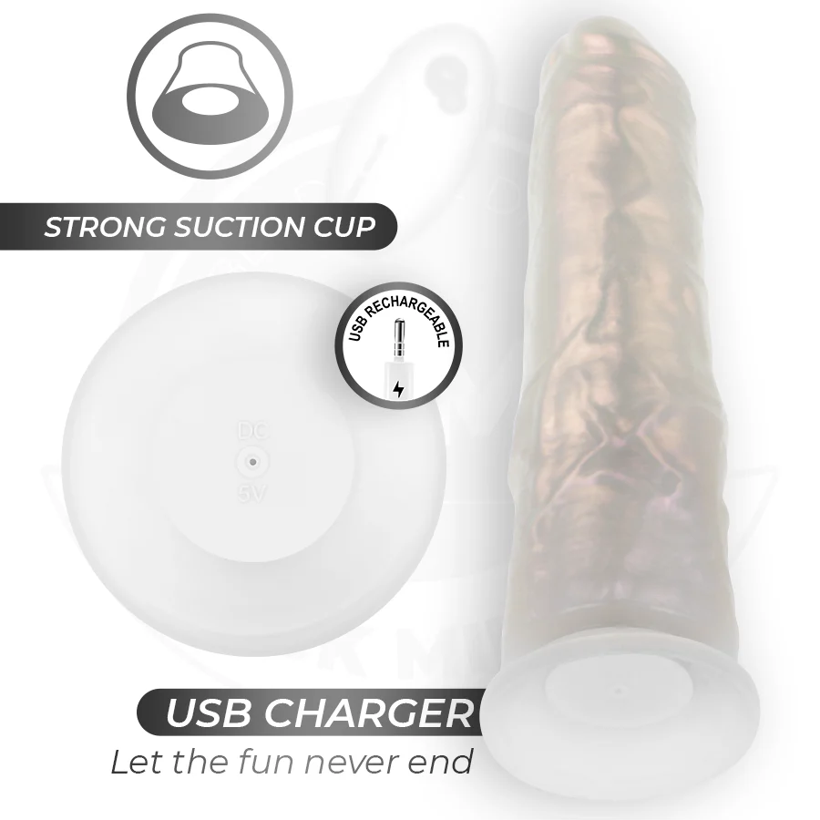 COCK MILLER - DILDO COM VENTOSA, LUZES E VIBRAÇÃO COM CONTROLE REMOTO BRANCO 21,5 CM - Image 6