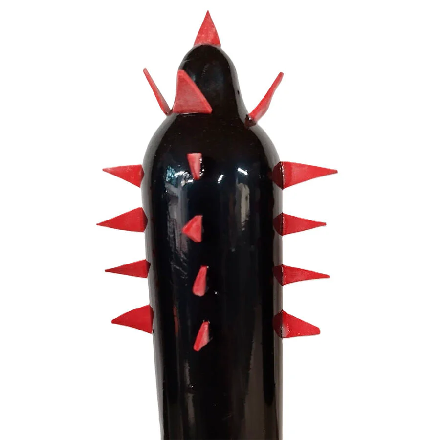 CONDOMERIE - PRESERVATIVOS NOVIDADES PINTADOS À MÃO BLACK CACTUS XL