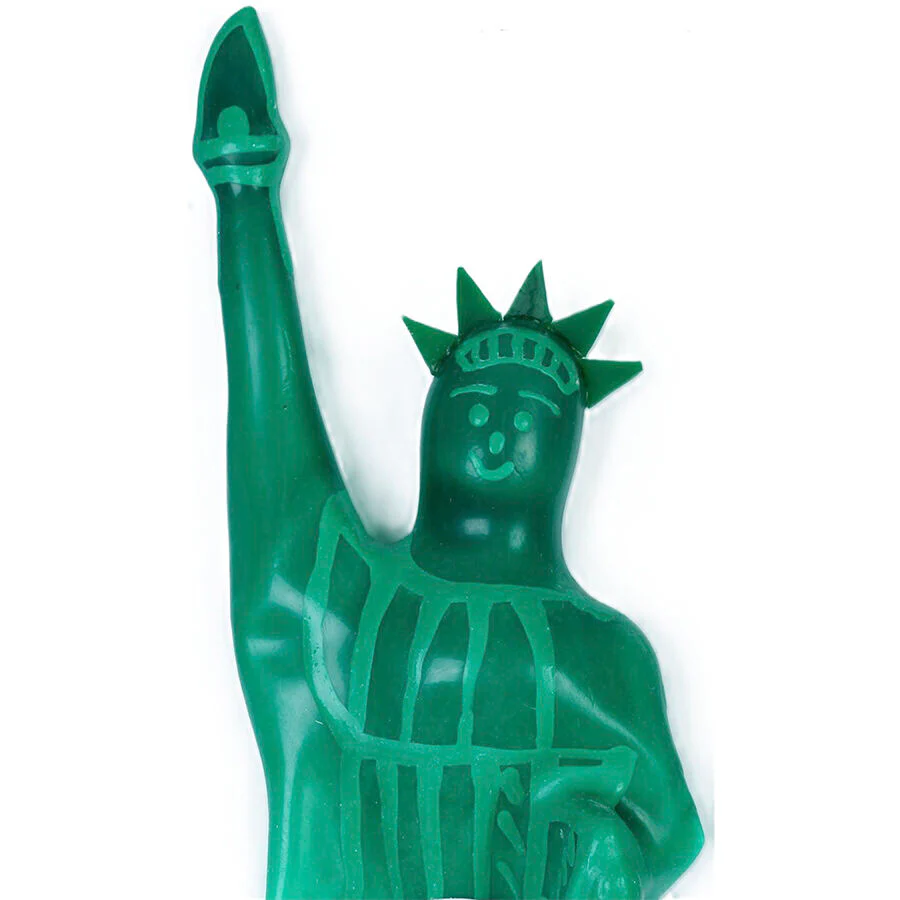 CONDOMERIE - PRESERVATIVOS NOVIDADES PINTADOS À MÃO ESTÁTUA DA LIBERDADE MODELO XL