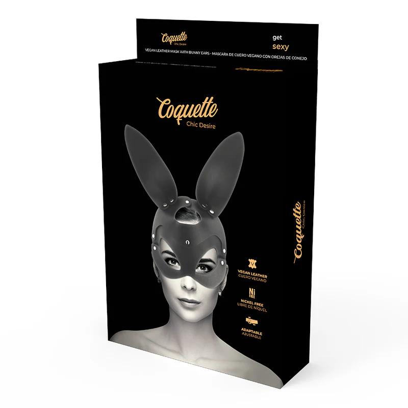 COQUETTE CHIC DESIRE - MSCARA DE COURO VEGANO COM ORELHAS DE COELHO - Image 5