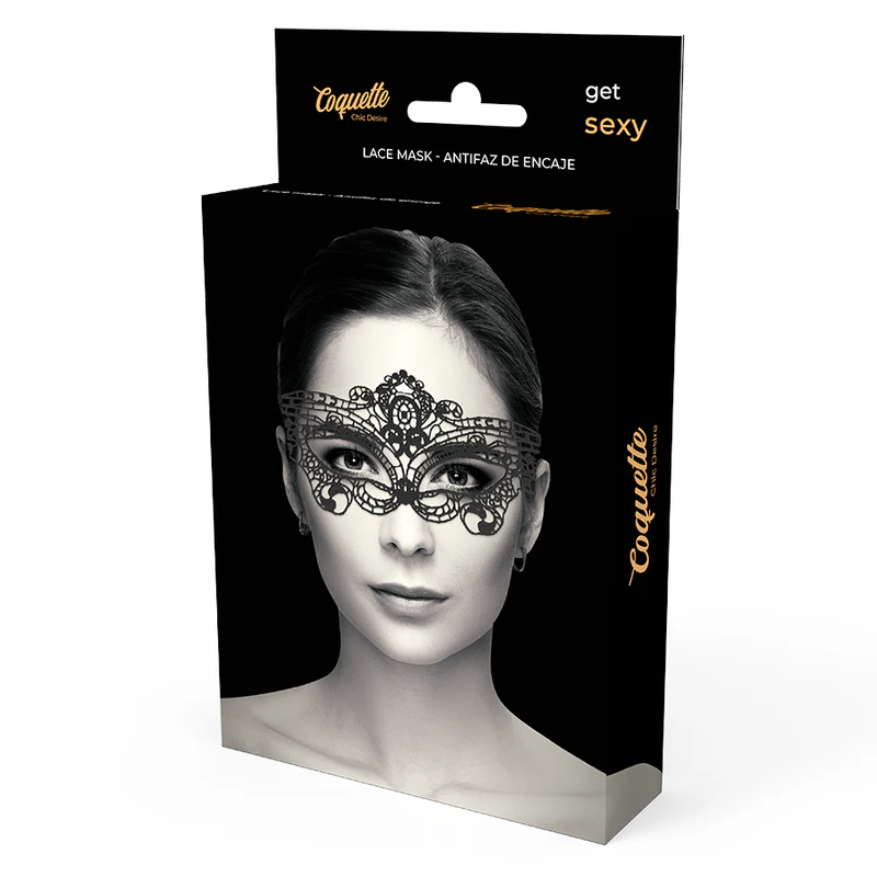 COQUETTE CHIC DESIRE - MSCARA DE RENDA PRETA FINA - Image 5
