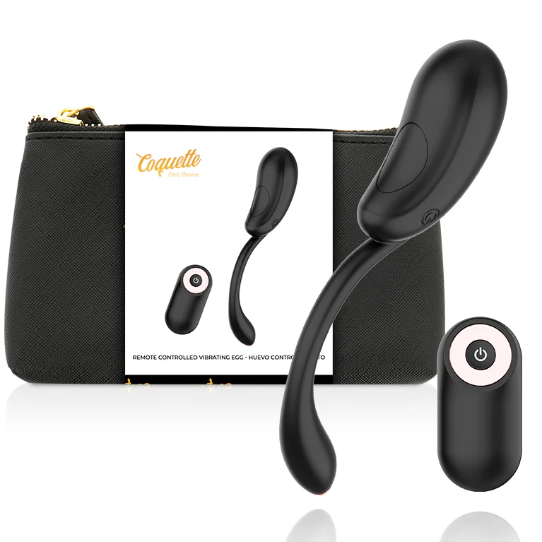 COQUETTE CHIC DESIRE - OVO VIBRANTE CONTROLE REMOTO RECARREGVEL PRETO/ OURO - Image 2