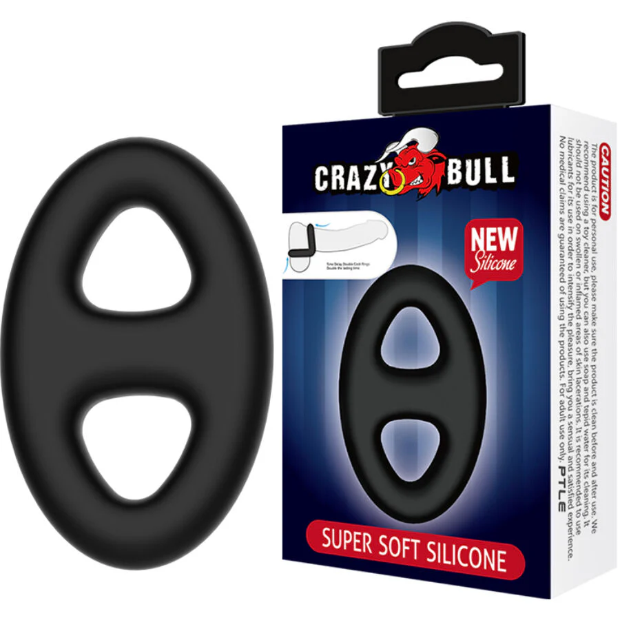 CRAZY BULL - ANEL DE SILICONE DUPLO SUPER MACIO
