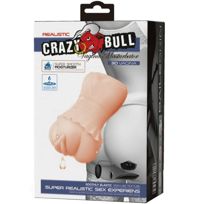 CRAZY BULL - MASTURBADOR DE VAGINA DE PELE DE GUA COM BALAS VIBRANTES - Image 9