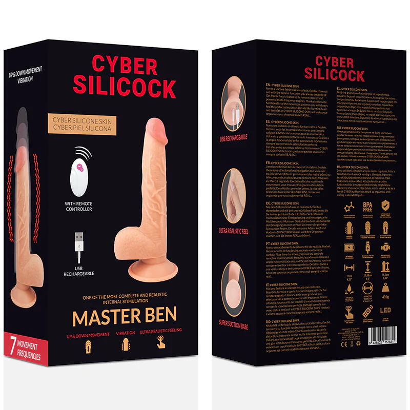 CYBER SILICOCK - CONTROLE REMOTO REALÍSTICO MASTER BEN 23.88 CM -O- 4.3 CM - Image 7
