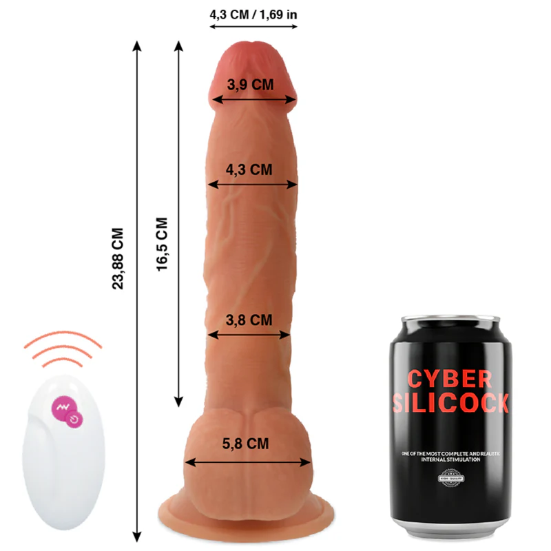 CYBER SILICOCK - CONTROLE REMOTO REALÍSTICO MR JOHN 23.88 CM -O- 4.3 CM - Image 2
