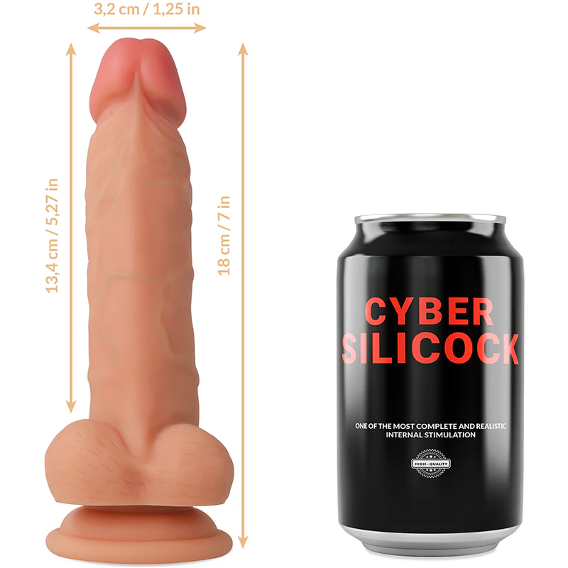 CYBER SILICOCK - STRAP-ON JUDE SILICONE LÍQUIDO COM 3 ANÉIS GRTIS 18 CM -O- 3.2 CM - Image 6