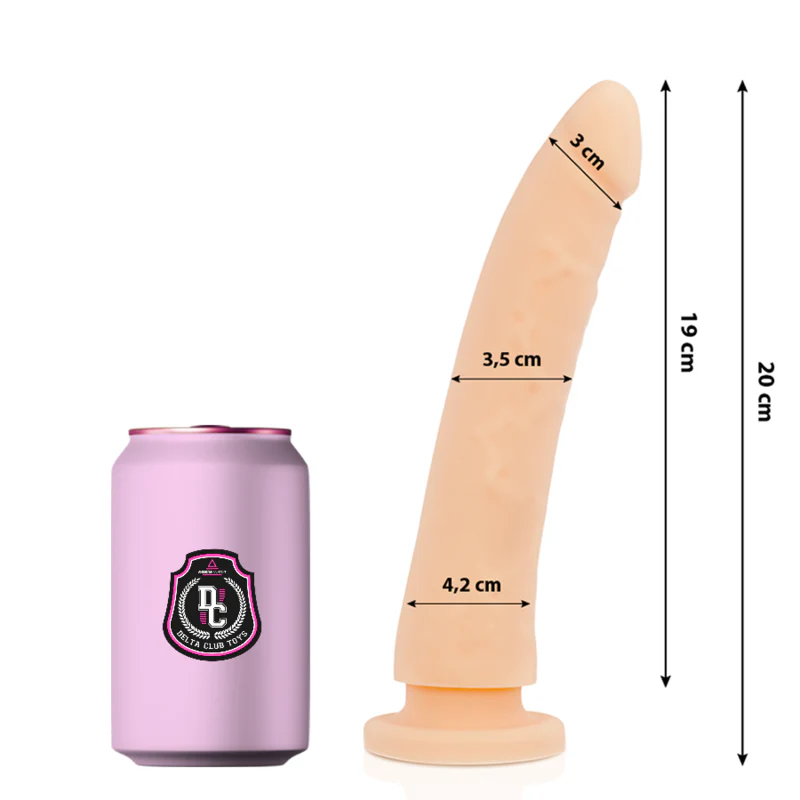 DELTA CLUB - TOYS DILDO MÉDICO NATURAL SILICONE 20 CM -O- 4 CM