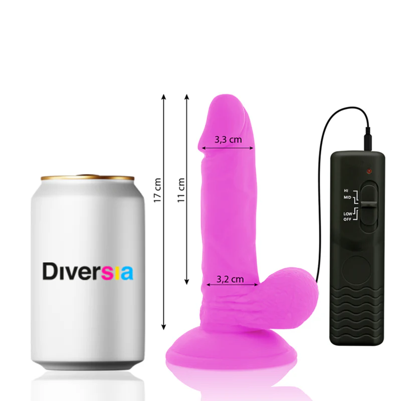 DIVERSIA - FLEXÍVEL VIBRATÓRIO ROXO 17 CM -O- 3.3 CM - Image 2